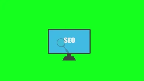 SEO concept,Search bar on computer screen Stock Footage 258217852