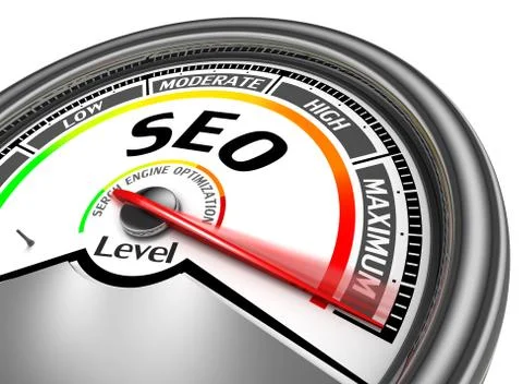 Seo conceptual meter Stock Illustration
