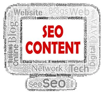  Seo Content Representing Search Engine And Optimize Stock Illustration