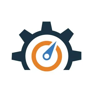 Seo, dashboard, speed icon. Editable vector logo. Stock Illustration