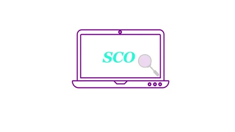 SEO Data analysis 4k animation in laptop Stock Footage 258432112