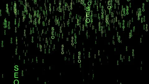 SEO data code matrix style Stock Footage 116917353