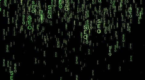 SEO data code on the web Stockillustratie