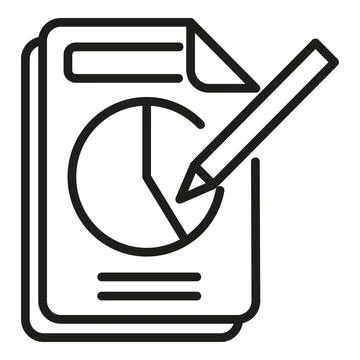 Seo data icon outline vector. Digital business イラスト素材