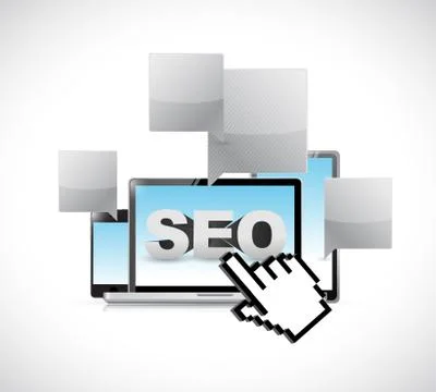 Seo electronics network illustration Stock Illustration