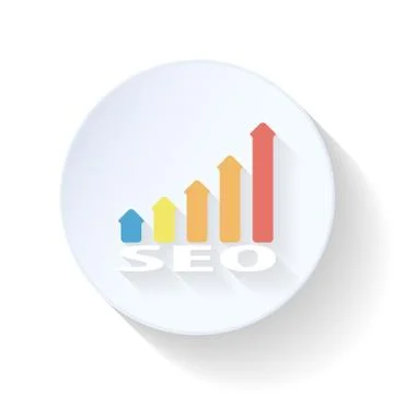 Seo flat icon Stock Illustration