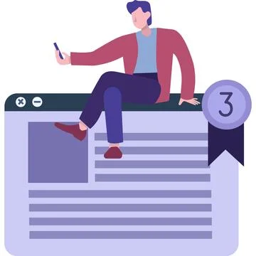 Seo flat icon vector business website optimization Illustrazione stock