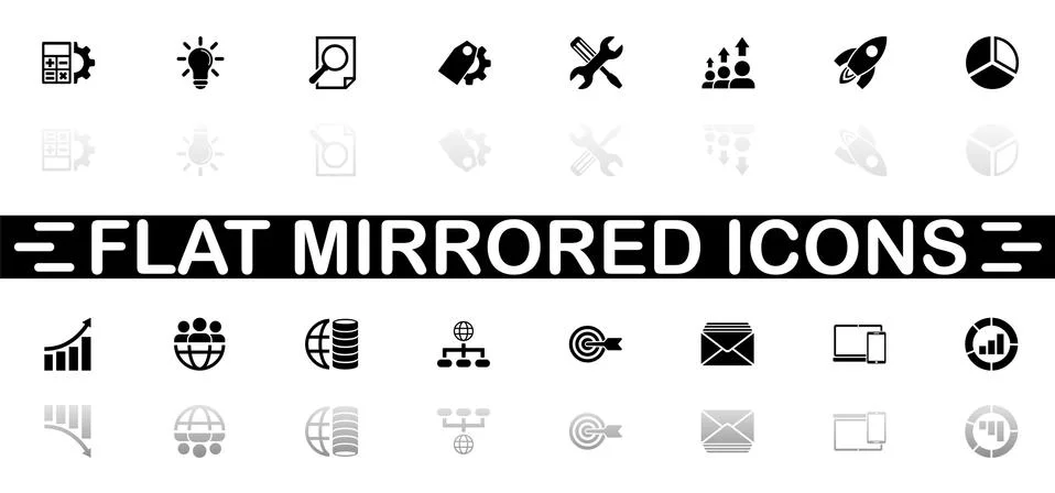 Seo - Flat Vector Icons Stock Illustration