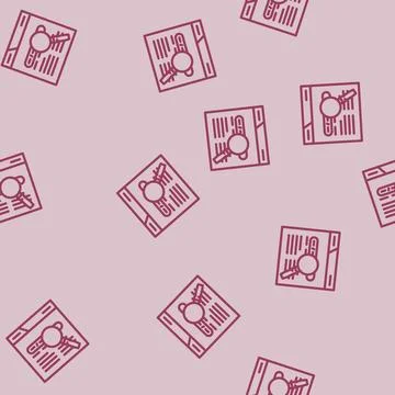 Seo friendly url line vector seamless pattern Stock Illustration