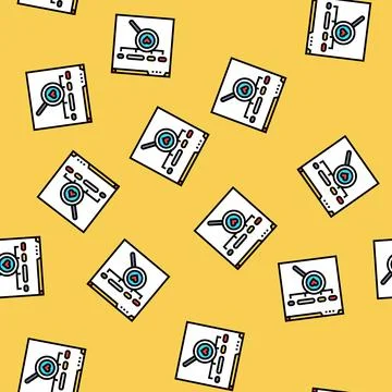 Seo friendly url vector seamless pattern Illustrazione stock