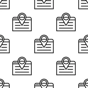 SEO gps seamless pattern vector illustration Stock Illustration