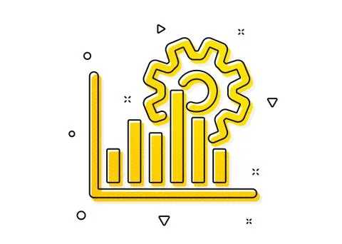 Seo graph icon. Search engine optimization sign. Vector Stock Illustration