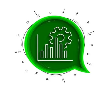 Seo graph line icon. Search engine optimization sign. Vector Stockillustratie