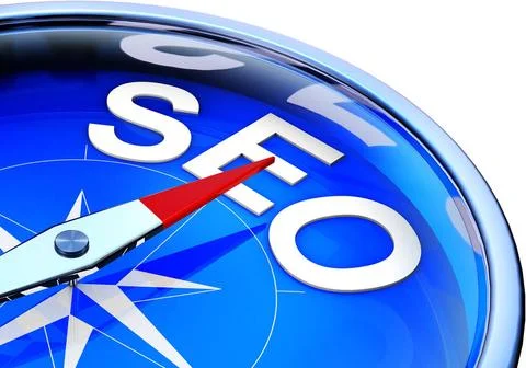 Seo high resolution rendering of a compass with a SEO icon Copyright: xZoo... Stock Photos