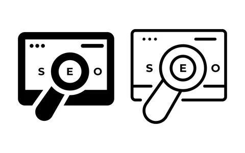 SEO Icon design vector illustration. Stock Illustration