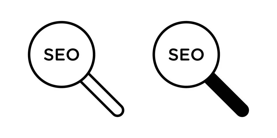 SEO icon graphic design. web icons vectors Stock Illustration