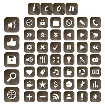 Seo icon set Stock Illustration