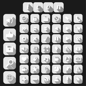 Seo icon set Stock Illustration