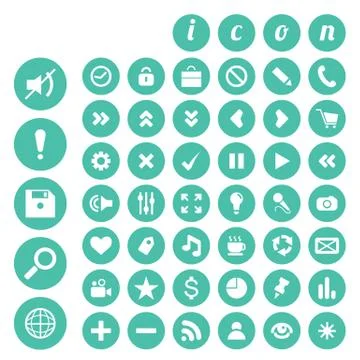 Seo icon set Stock Illustration