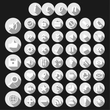 Seo icon set Stock Illustration