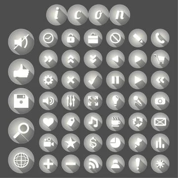 Seo icon set Stock Illustration