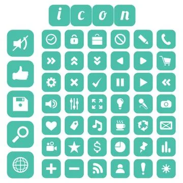 Seo icon set Stock Illustration