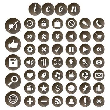 Seo icon set Stock Illustration