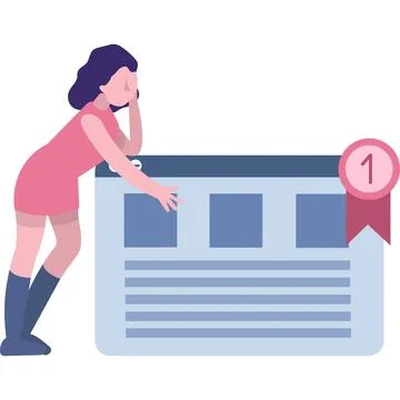 Seo icon vector business website high rating Stock Illustration