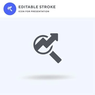 Seo icon vector, filled flat sign, solid pictogram isolated on white, logo il Stock Illustration