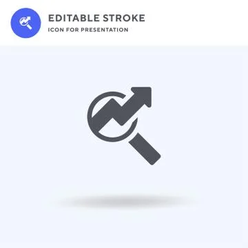 Seo icon vector, filled flat sign, solid pictogram isolated on white, logo Stock Illustration