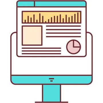 SEO icon vector website development and promotion イラスト素材