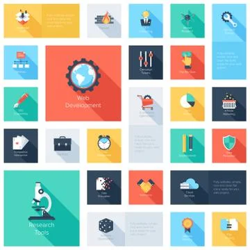 Seo icons Stock Illustration