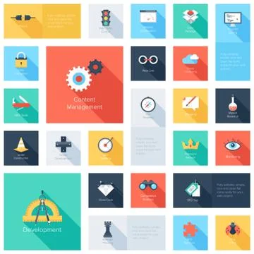 Seo icons Stock Illustration