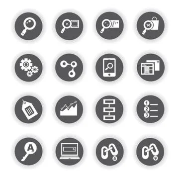 SEO icons Stock Illustration