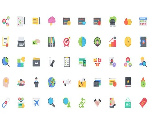 The seo icons pack Stock Illustration