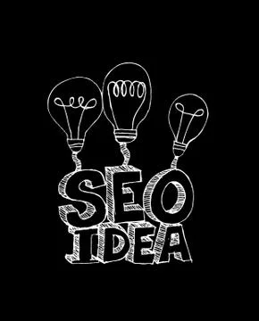 Seo Idea SEO Search Engine Optimization Illustrazione stock