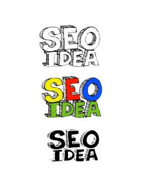 Seo Idea SEO Search Engine Optimization Illustrazione stock