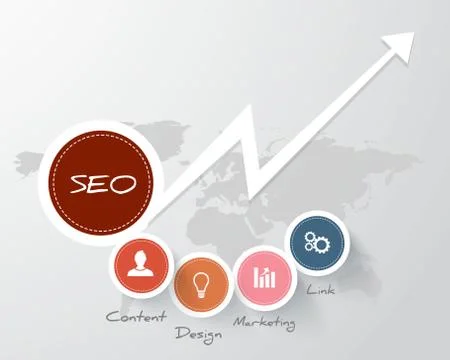 Seo infographic Stock Illustration