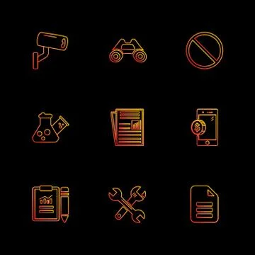 Seo , internet , user interface  , website  , money , code , eps icons set ve Illustrazione stock