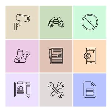 Seo , internet , user interface  , website  , money , code , eps icons set ve Illustrazione stock