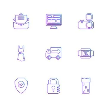 Seo , internet , user interface  , website  , money , code , eps icons set ve 스톡 일러스트