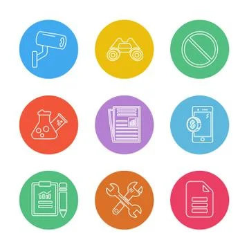 Seo , internet , user interface  , website  , money , code , eps icons set ve Illustrazione stock