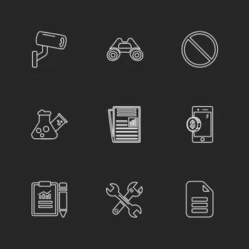 Seo , internet , user interface  , website  , money , code , eps icons set ve Illustrazione stock