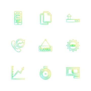 Seo , internet , user interface  , website  , money , code , eps icons set ve Illustrazione stock
