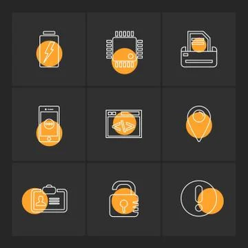 Seo , internet , user interface  , website  , money , code , eps icons set ve Illustrazione stock