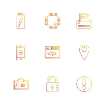 Seo , internet , user interface  , website  , money , code , eps icons set ve 스톡 일러스트