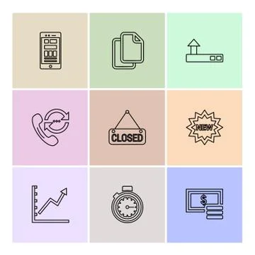 Seo , internet , user interface  , website  , money , code , eps icons set ve 스톡 일러스트