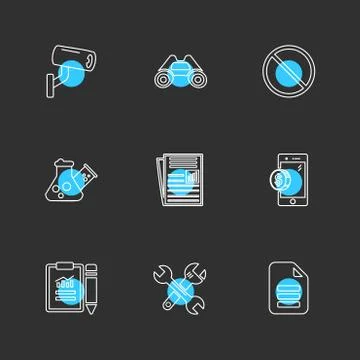 Seo , internet , user interface  , website  , money , code , eps icons set ve Illustrazione stock