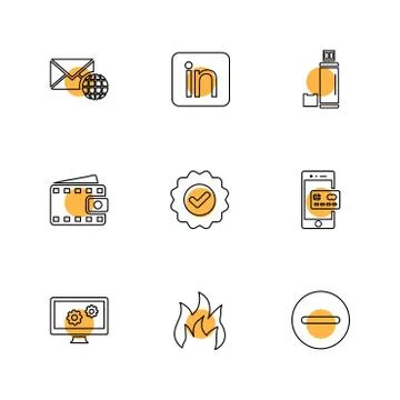 Seo , internet , user interface  , website  , money , code , eps icons set ve 스톡 일러스트