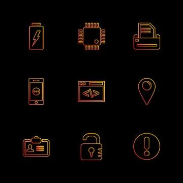 Seo , internet , user interface  , website  , money , code , eps icons set ve 스톡 일러스트